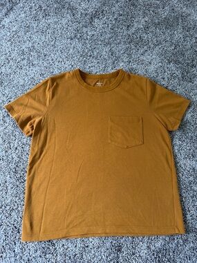 Madewell Pocket Tee in Mustard